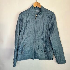 ILSE JACOBSEN Quilted Jacket Nylon US 12 Women's Blue